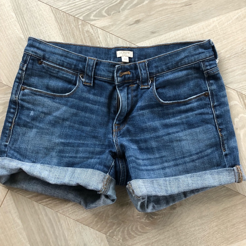 J.Crew Rolled Denim Cutoff Shorts Size 27